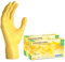 ARNOMED Guanti monouso giallo, guanti in nitrile M, 200x guanti monouso nitrile (2 scatole), guanti in nitrile senza polvere e lattice, guanti per alimenti, guanti nitrile taglie XS, S, M e L