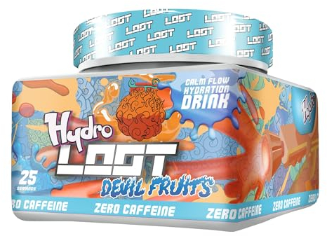 HYDRO LOOT - Hydration Drink mit Vitaminen und Pflanzenextrakten | OHNE KOFFEIN | 25 Servings (150g) | Hydration Helper | Hydration Powder Booster (Multivitamin)