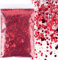 BETESSIN 50g Glitzer zum Basteln Rot Glitzerpulver Pailletten Glitter Pulver Glitzer Basteln Glitzerpuder für Nägel Gesicht Makeup Kartenbasteln Handwerk Nagelkunst
