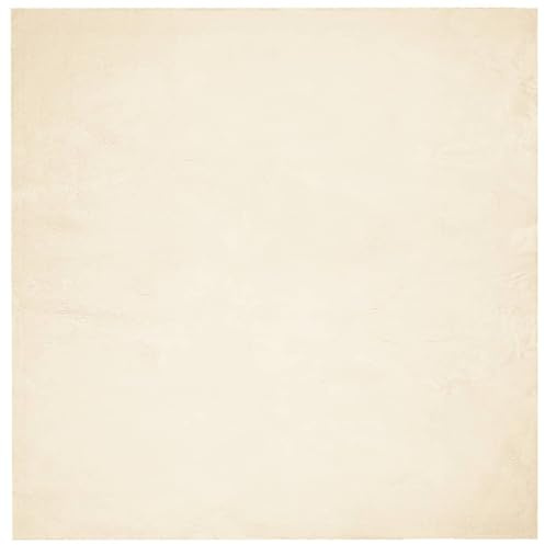 vidaXL Teppich HUARTE Kurzflor Weich und Waschbar Creme 200x200 cm