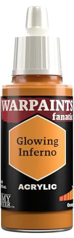 The Army Painter, Warpaints Fanatic Glowing Inferno Single Acrylics, Miniature Hobby Painting, Quality Paint for Miniature Wargaming