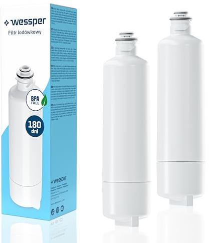Wessper Wasserfilter für Kühlschrank, Ersatz Wasser Filter Ultra Clarity Pro 11032518, 11025825, Kompatibel mit Kühlschrank Bosch, Gaggenau, Neff, und Siemens - 2 Stück