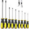 10 Pcs Magnetic Screwdriver Sets with Electrical Tester, Heavy Duty Non-Slip Soft Grip Buffer Insulated Handle Flat Head Screwdrivers Set Phillips Crosshead Pozi Cross Point Flat Blade Screwdriver