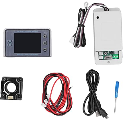 Drahtloser Batteriekapazitäts-Manager-Monitor, 2,4-Zoll-Farbbildschirm, 500 V, für elektrische Modifikation (100A)