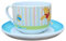 Set tazza e sotto tazza in ceramica Winnie the Pooh tazza larga jumbo 450 ml piatto piano