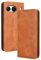 RonRun OnePlus Nord 4 Hülle Flip PU Leder Magnet Handyhülle mit Wallet Case Klappen Ständer Stoßfest Schutzhülle Kompatible für OnePlus Nord 4, braun