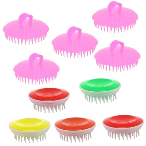 FRCOLOR 10St Shampoo-Bürste Haarmassagebürste Kopfhautmassagegerät sauberes Shampoo elektrische Massagegeräte hairbrush haarbürsten reinigungsbürste Kopfwäscher Haarwaschbürste Kieselgel