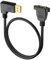 JSADZKJ Left Angle DisplayPort 1.4 Panel Cable DP to DP Cable Supports 4K@60Hz,2K@144Hz Video Resolution 90 Degree Displayport Male to Female Extension Cable for HDTV Gaming Monitors PC 1.6ft