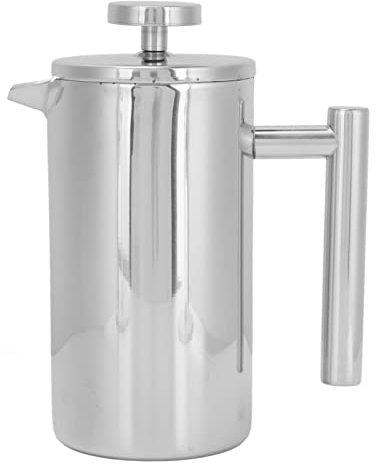 Lybunair spotless Steel French Press Coffee Maker Double Layer Portable Insulated Tea Brewer for Home Outdoor Camping Travel (800ml)