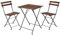WEMYUFURN ProGarden Bistro-Set 3-TLG. Schwarz, Outdoor-Sitzgruppe, Terrassen-Lounge-Set, Garten-Couchgarnitur - Wetterbeständig, Komfortabel - für Terrasse, Garten und Balkon