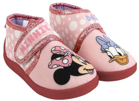 CERDÁ LIFE'S LITTLE MOMENTS Zapatillas DE CASA Media Bota Minnie, Pantuflas Unisex niños, Rosa, 25 EU
