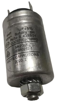 DEYIN Geschirrspüler-Aluminiumgehäuse 3UF-Kondensator mit 2 Stiften 450VAC