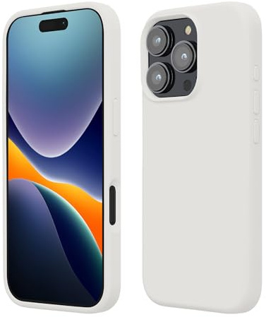 kwmobile Case Compatible with Apple iPhone 16 Pro Case - TPU Silicone Phone Cover with Soft Finish - White