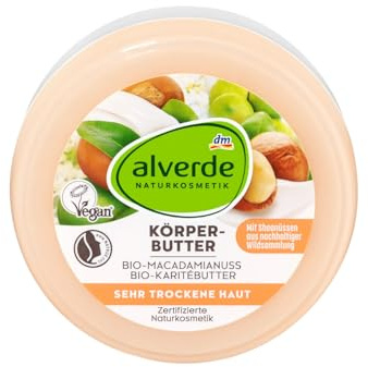 alverde NATURKOSMETIK Körperbutter Macadamianuss, 200 ml