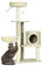 PawHut Katzen Kratzbaum 124 cm Kletterturm mit 2 Liegeflächen, Katzenhöhle, Katzenbaum mit Korb, Spielball, Sisalstämmen, Katzenmöbel für Katzen bis 5 kg