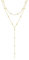 KHDULQ Lange Y-Kette Damen,Lariat Halskette Damen- Halskette Edelstahl in GoldSilber,Lange Kette Damen Schmuck für Frauen Feine Kette WasserfesteI Verstellbare Mit Schmuckschatulle (Gold)