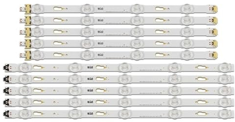 YSABVCP 10 Barras LED compatibles Fit For Samsung UE40KU6000K UE40JU6400K UE40JU6400U UE40MU6105K UE40KU6100K UE40KU6100W UE40MU6100K UE40JU6000K