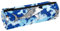 VAPOKF Federmäppchen mit Aufschrift Surf Sharks on Blue Tie Dye, PU-Leder, Stiftetasche, Studenten, Schreibwaren, Organizer, Tasche, Make-up-Tasche für Damen, Mädchen, Jungen, Kinder, Schule