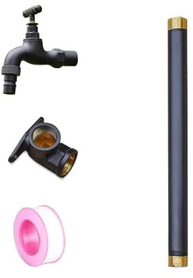 Rubinetto a colonna d'acqua da giardino, design antigelo verticale cilindrico montato a pavimento per un'irrigazione efficiente