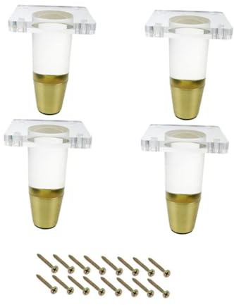 LIFKOME 4ensembles Pied De Meuble Acrylique Lot de Pied De De Remplacement De Lit Transparent Armoire De Boîtier
