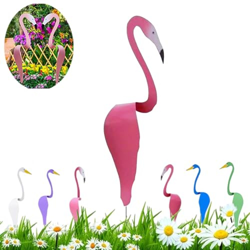 tanzende vögel Garten,tanzende vögel,Tanzender Flamingo-gartenstecker,Flamingo Garten,Flamingo aus Metall,Flamingo deko Garten,Florida tanzende vögel Garten metallkunst,Tanzender Flamingo-E||1pcs