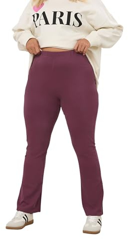 Yours Curve Red Flared Leggings - Women's - Plus Size Curve