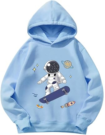 Pilipulu Jungen Kapuzenpullover Kinder Hoodie Jungen Sweatshirt Baumwoll Kapuzenjacke Dinosaurier Bagger für Kinder 3-8 Jahre Größe 98 104 110 116 122 128