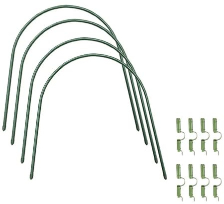 L6NqIAG Garten-Reifenhaus-Set, Tunnel, Gewächshaus, Reifen, Reihe, Wachstumsunterstützung, Tunnel, Gartenhäuser, wachsender Rahmen, Pflanzen-Mini-Gewächshaus Pflanztunnel Bögen(4 PCS)