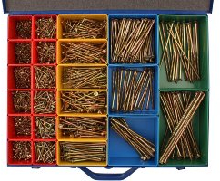 2820 tlg Spanplattenschrauben Sortiment Senkkopf gelb Torx 3x12 bis 6x180