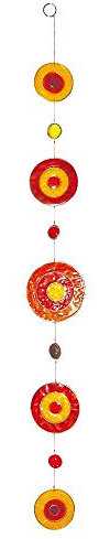 Saraswati Suncatcher Centrum Fiberglas rot-orange-gelb 70cm