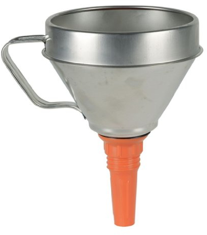 Entonnoir fer blanc 3.2L de diamètre 200mm avec filtre