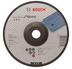Bosch 1x PRO Metal Longlife Schleifscheibe für große Winkelschleifer und 22,23‑mm-Bohrung (für Stahl, Ø 180 mm, Professional Zubehör Großer Winkelschleifer)