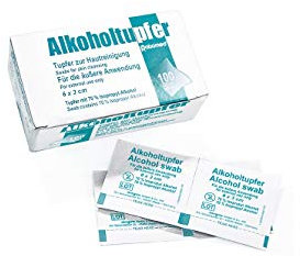 Alkoholtupfer ratiomed 6 x 3 cm(100 Stck.)