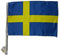 AZ FLAG - Autofahne Schweden - 45x30 cm - Schwedische Autoflagge 30 x 45 Cm - Auto Flaggen