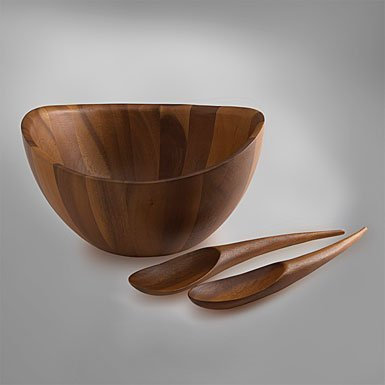 Nambe Harmony 3-Piece Salad Set by Nambe