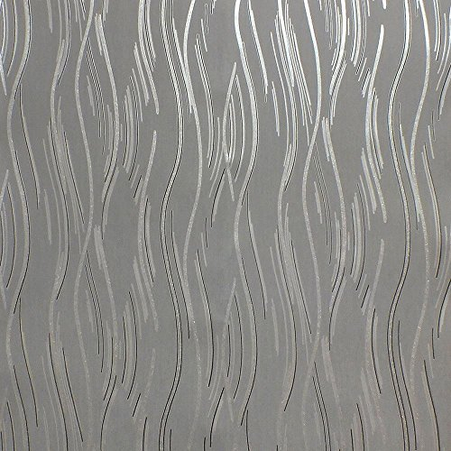 Glitter Wallpaper Shimmer Textured Modern Lines Stripes Grey Black Silver