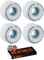 Ricta Skateboardräder 56 mm Wheels Wolken Skateboard-Rollen mit Knochen Kugellager – 8 mm Bones Reds Precision Skate spezifische Skateboard Kugellager – Bundle of 2 Stück
