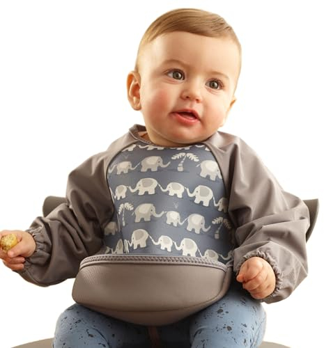Lätzchen mit Ärmeln für Babys; Bibetta Ultrabib Latz mit Raglan-Ärmeln
