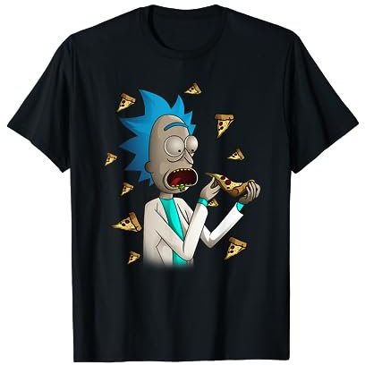 Rick and Morty Shirt Rick Loves Pizza T-Shirt T-Shirt