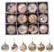 12pcs Christmas Tree Baubles, Christmas Balls Decoration Christmas Tree Pendants Gifts (Orange)