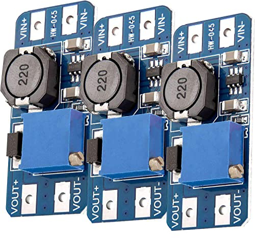 AZDelivery 3 x MT3608 DC-DC Netzteil Adapter Step up Modul kompatibel mit Arduino inklusive eBook!