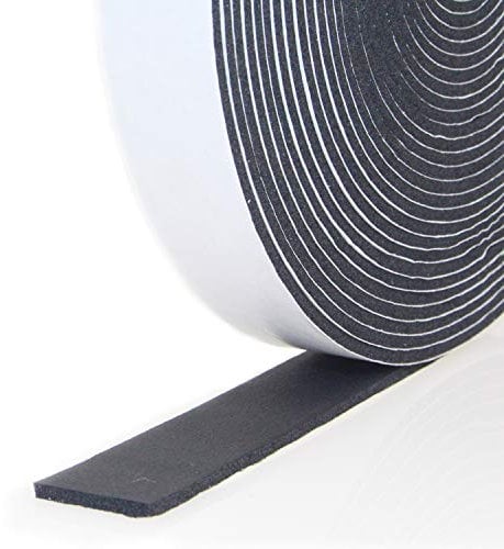Storystore Foam Insulation Tape Self Adhesive, 25mm(W) x 3mm(T) x 10M(L) Weather Stripping Foam Tape, Door Window Draught excluder, Door Insulation Strip, Soundproof, Anti-Collision, Shockproof