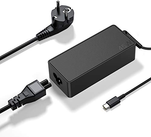 Bromae 45W USB C Laptop Ladekabel Netzteil Ladegeräte für Lenovo 10E 11E 14E 14W X12 T14s P14s ThinkPad X1 Carbon 11th Gen 5th Gen Yoga 720-13IKB 920-13IKB Acer Chromebook 315 512 513 Power AC Adapter