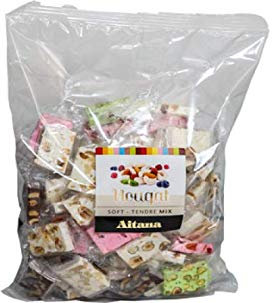 Surtido de porciones de turrones tipo nougat presentado en bolsa de 300gr El Artesano - Aitana