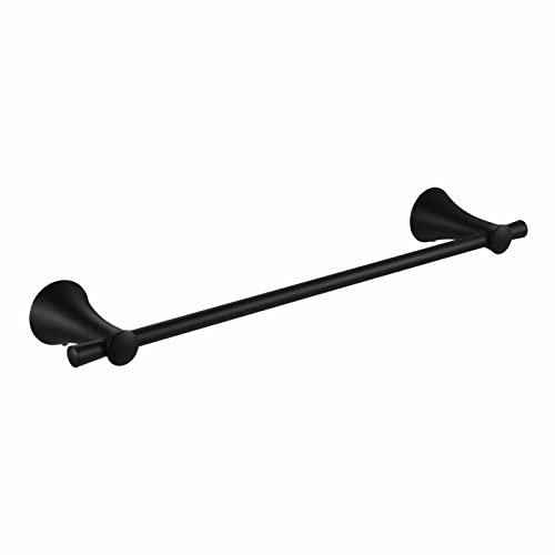 PARLOS Toallero 440mm Negro Mate Porta Toallas Lavabo Lateral 2101904