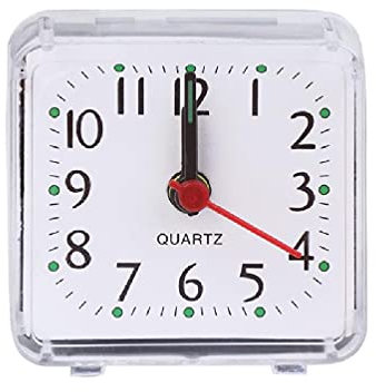 Frotox Mini Réveil Matin Silencieux Sans Bruit, Petit Comme Horloge De Chevet, 5.8x5.5cm