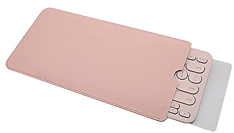 ENJOY-UNIQUE Keyboard Protective Case Cover Compatible with Logitech Pebble Keys 2 K380s, K380, PU Leather Portable Travel Case Sleeve Skin, Not Included Keyboard (Pink)