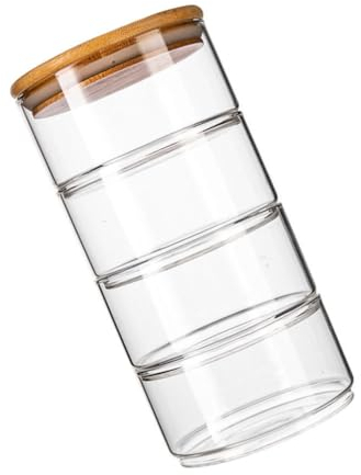 Cabilock Vorratsdosen Glas mit Deckel luftdicht: Glas Aufbewahrungsgläser Luftdicht Küche Luftdicht Aufbewahrungsgläser Gewürzgläser Glasbehälter für Pasta Cornflakes Müsli Bohnen Aufbewahrung