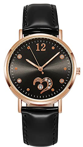 Ainiyo Uhr Damen Armbanduhr Damenuhren Quarzuhr Watch für Frauen Damen, Neue Damenuhr wasserdichte leuchtende multifunktionale Kalenderfashion-Uhr Mädchenuhr Damenuhr