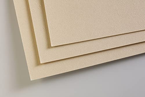 Clairefontaine 696170C - Packung mit 5 Zeichenbögen Pastelmat, ideal für Trockentechniken und Pastell, DIN A3 29,7x42 cm 360g, Sand, 1 Pack
